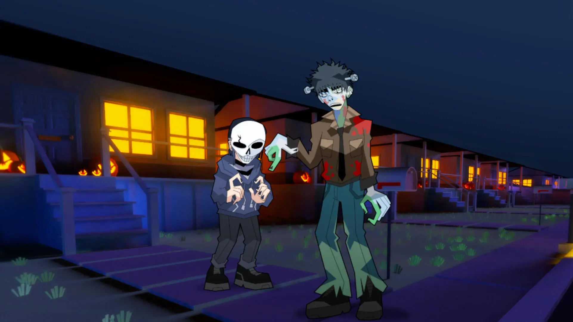 Nightmare Neighborhood Halloween horror visual novel cover